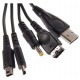 Kabel zasilający ładujący USB PSP 1000/1004, 2000/2004, 3000/3004, PlayStation 3 PS3, Game Boy Advance, DS, DSi, DS Lite, GSM