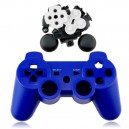 Obudowa + przyciski + gumki do kontrolera pada Sony PlayStation 3 PS3 (niebieska)