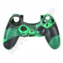 Silikonowy pokrowiec na pad kontroler Sony PlayStation 4 PS4 (kamuflaż zielony/czarny)
