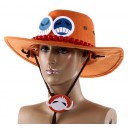 One Piece kapelusz czapka Portgas D. Ace (pomarańczowy)