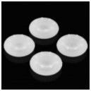 Nakładka nasadka silikonowa na analog grzybek pada PlayStation 2/3/4 PS2 PS3 PS4, Xbox 360 / One - zestaw 4 szt (biała)