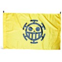 One Piece flaga bandera piracka Jolly Roger - Heart Pirates (żółta)