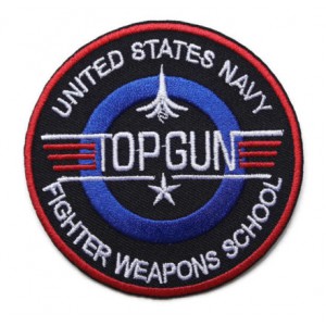 Top Gun naszywka przyszywka łatka - Fighter Weapons School (czarna/multikolor)