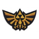 The Legend Of Zelda naszywka przyszywka łatka - Triforce / Wingcrest (żółta/czarna)