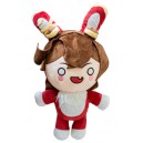 Genshin Impact maskotka figurka pluszowa pluszak - królik Amber Baron Bunny (czerwona/brązowa)